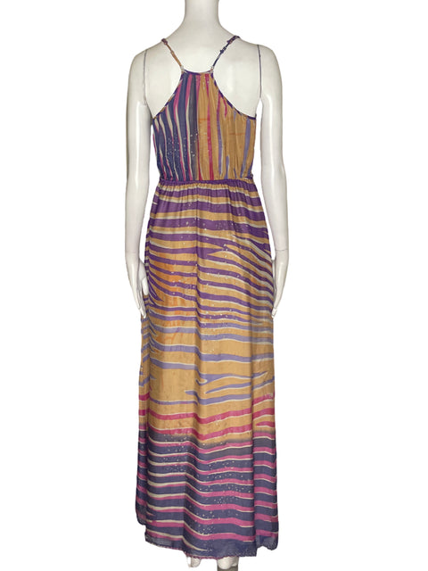 Vestido Charlie Jade Tiras Maxi Morado - Talla XS