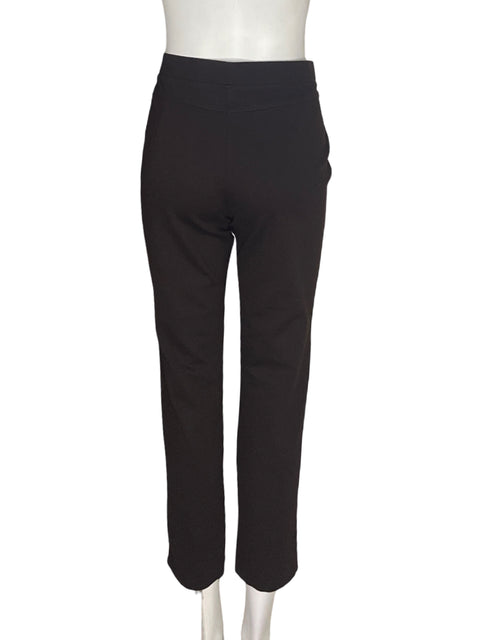 Pantalón Punto Roma Ajustado Bolsillo Marrón - Talla M