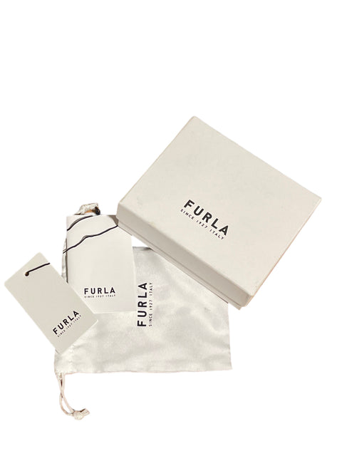 Cartera Furla Toni Talco Floral Estampado Blanco - Talla U