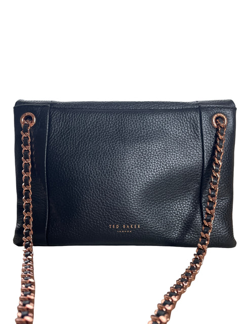 Cartera Ted Baker Cadena Cuero Negro - Talla U
