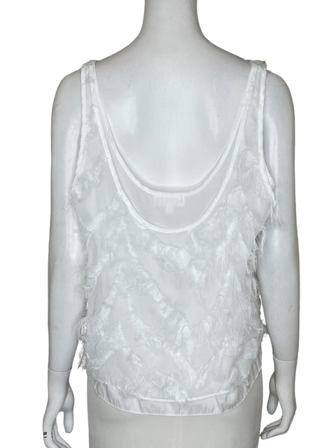 Blusa Whiteroom + Cactus Flecos Blanco - Talla M