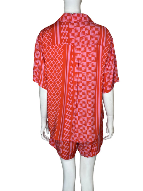 Conjunto Suncoo Paris de Viscosa Estampado Oversize Naranja - Talla 8