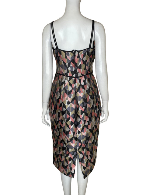Vestido Warehouse Midi Satinado Negro - Talla 12