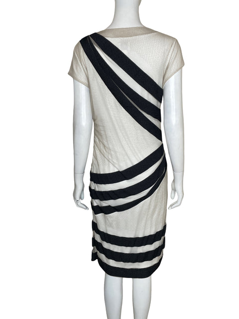 Vestido Reiss Tejido Rayas Blanco - Talla 10