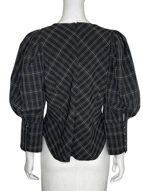 Blusa Gracia Mangas abullonadas Negro - Talla L