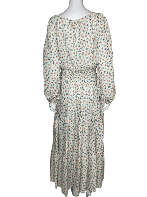 Vestido Ralph Lauren de Algodón Maxi Estampado Floral Amarillo - Talla S
