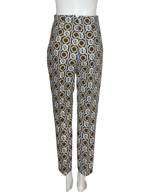 Pantalón Zara Estampado Ajustado Gris - Talla S