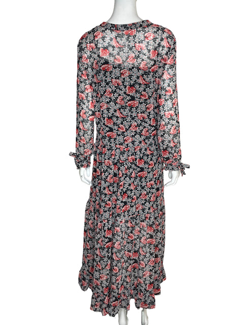 Vestido Mango Estampado Floral Rojo - Talla M