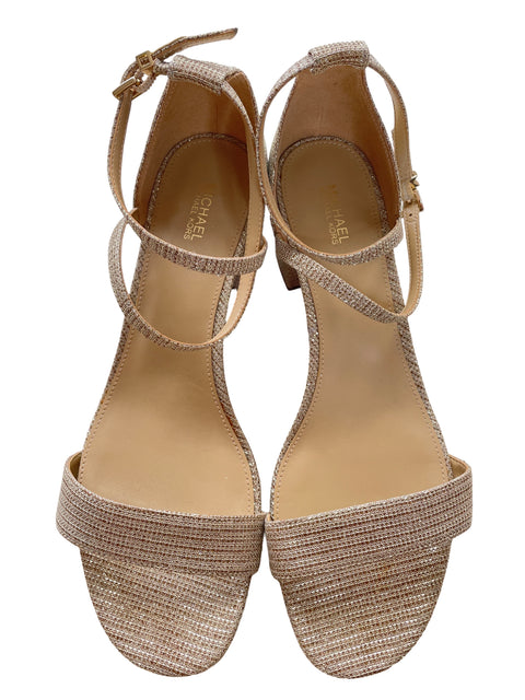 Tacón Michael Kors Brillo Dorado - Talla 9.5