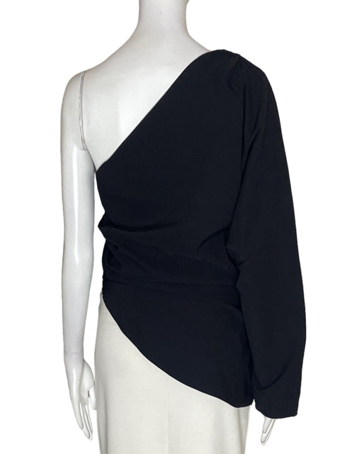 Blusa Zara Oneshoulder Liso Negro - Talla L