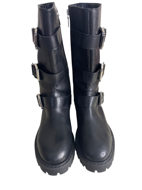 Zapato Schutz Hebilla Media pierna Negro - Talla 10