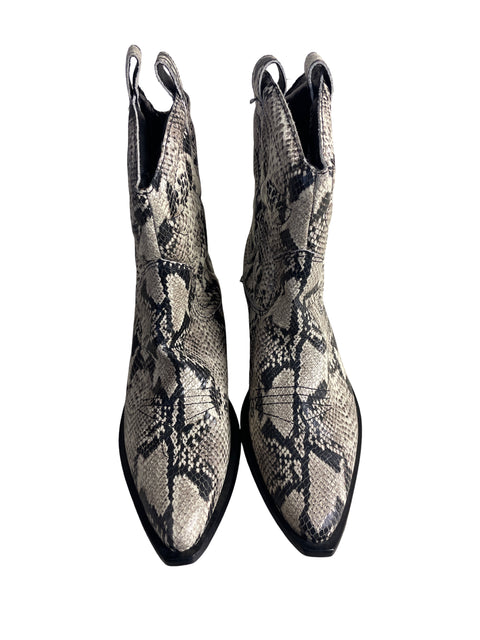 Zapato Schutz Animal print Botines Negro - Talla 41