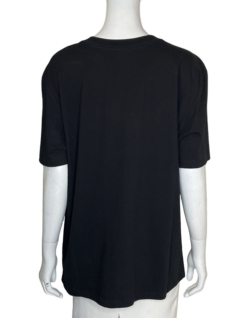 Blusa Farm de Algodón Estampado Oversize Negro - Talla S