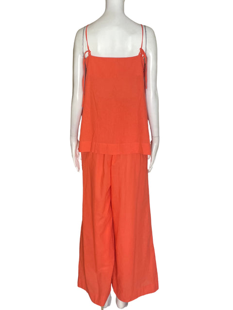 Conjunto Hyfve Pantalón/blusa Liso Naranja - Talla M