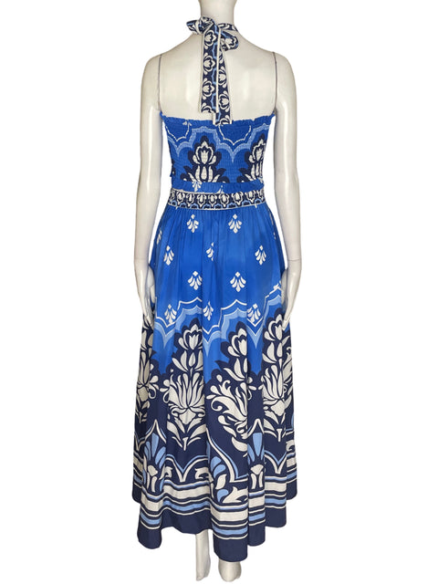 Conjunto Her Boterri Falda/blusa Estampado Azul - Talla S