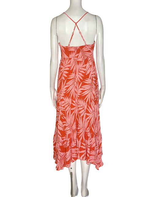 Vestido Lush Estampado Plisado Rojo - Talla S