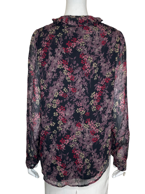 Blusa Ralph Lauren Estampado Floral Negro - Talla M
