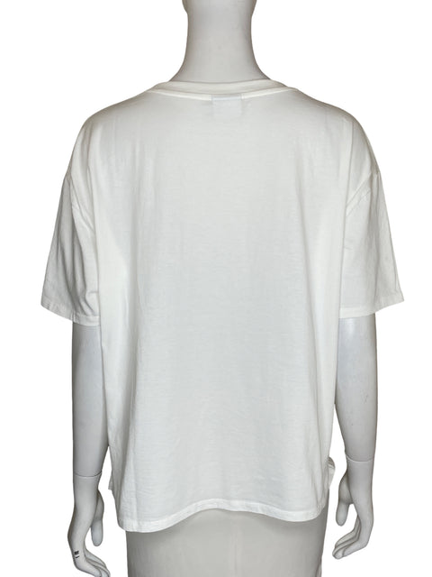 Blusa Desigual de Algodón Bordado Blanco - Talla XL