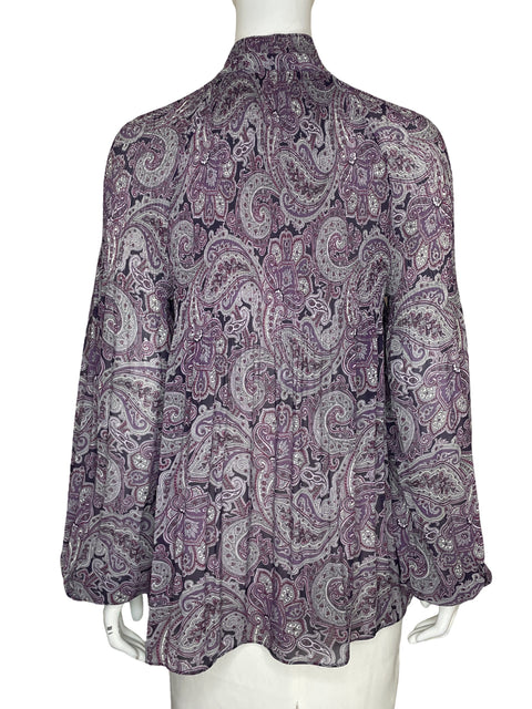 Blusa Ralph Lauren Manga larga Estampado Morado - Talla M
