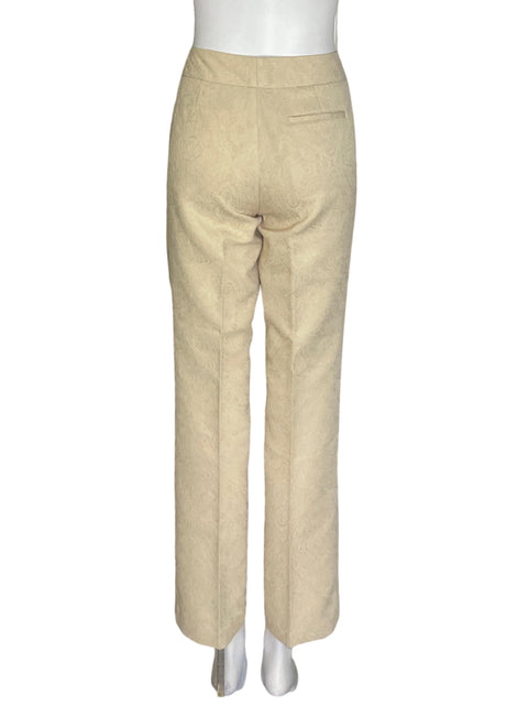 Pantalón New York & Company Texturizado Recto Beige - Talla 6