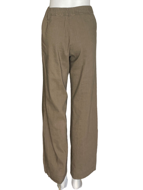 Pantalón Shore Recto Wide-leg Beige - Talla M