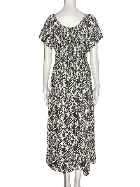 Vestido Sfera Maxi Estampado Negro - Talla L