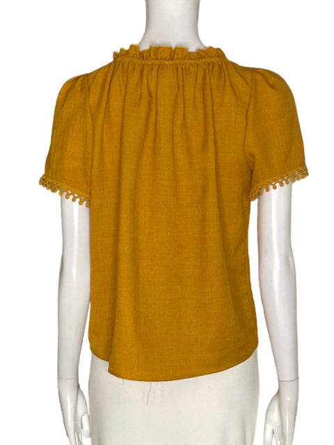 Blusa Westmoon Ruchas Manga corta Marrón - Talla S