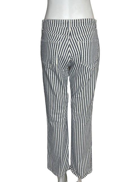 Jean Zara Recto Rayas Azul - Talla 40