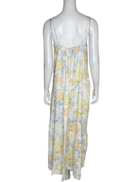 Vestido Abercrombie & Fitch Estampado Floral Amarillo - Talla M