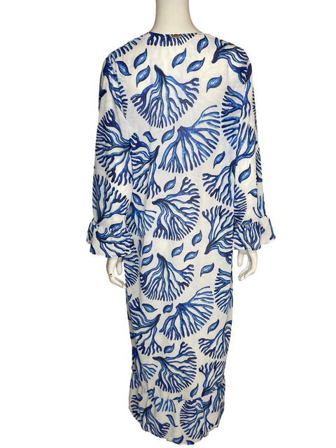 Salida De Baño Aguamaría Estampado Azul - Talla U