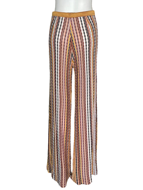 Pantalón Azulu Playero Rayas Marrón - Talla S