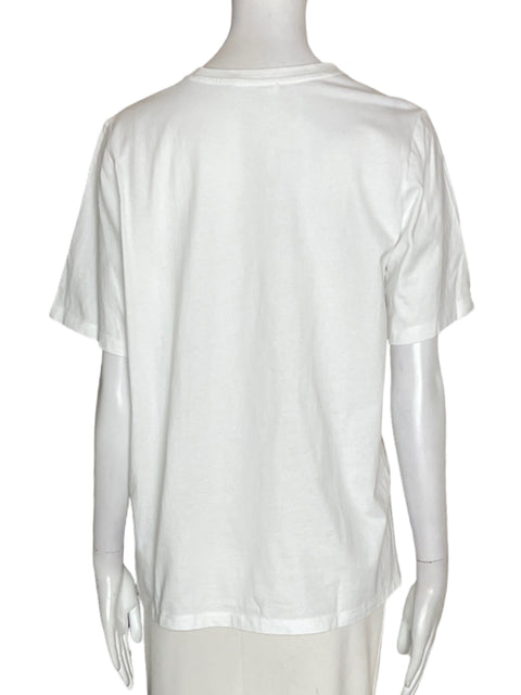 Camiseta Reserve de Algodón Silueta Manga corta Blanco - Talla S