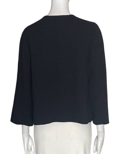 Chaqueta Punto Roma Manga larga Cuello redondo Negro - Talla S