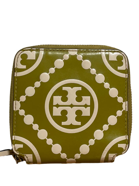 Wallet Tory Burch Cuadrado Verde - Talla U