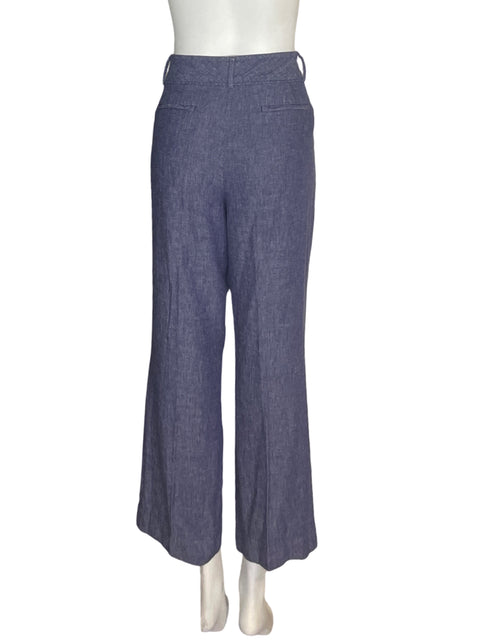 Pantalón Ann Taylor Loft Recto Wide-leg Azul - Talla 12