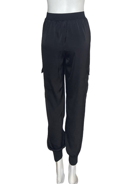 Pantalón Calvin Klein Elastico Satinado Negro - Talla M