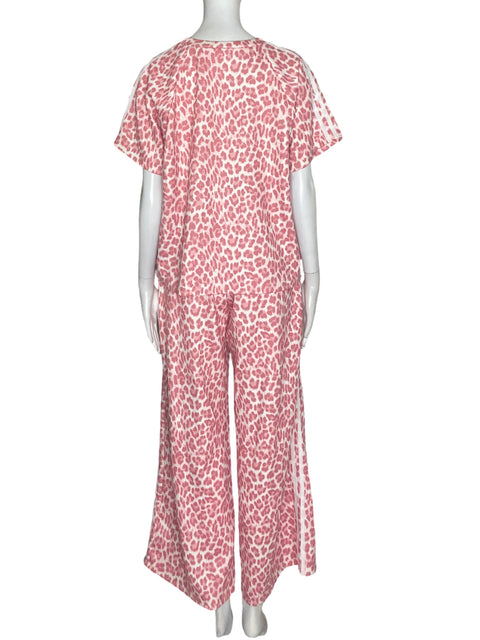 Conjunto Albanos Estampado Animal print Rosado - Talla M