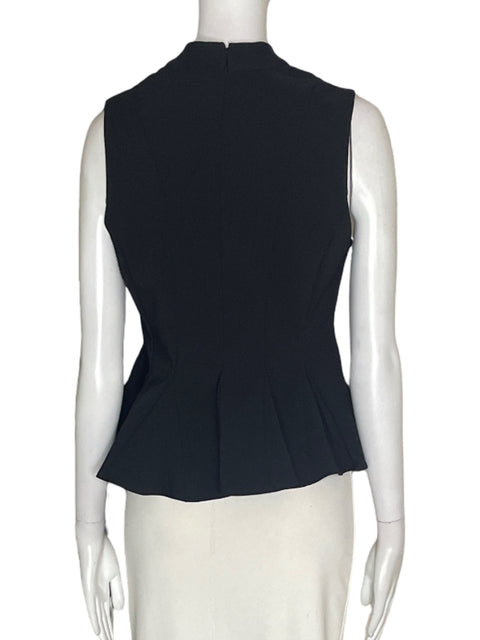 Blusa Eb Luxe Sin mangas Ruchas Negro - Talla M