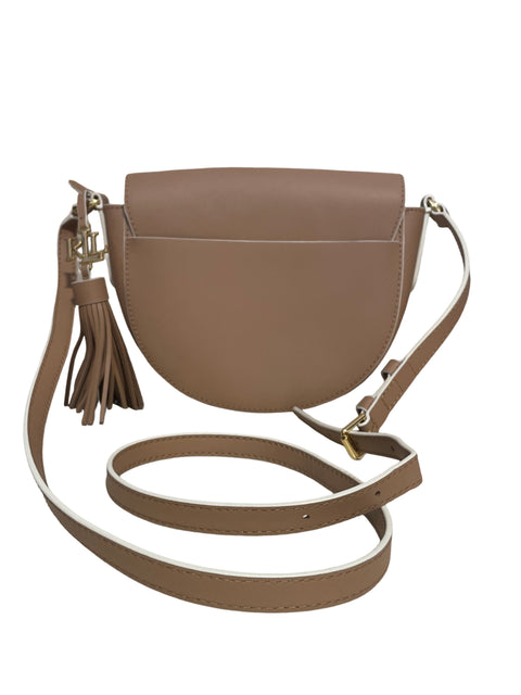 Cartera Ralph Lauren Solapa Asa largo Beige - Talla U