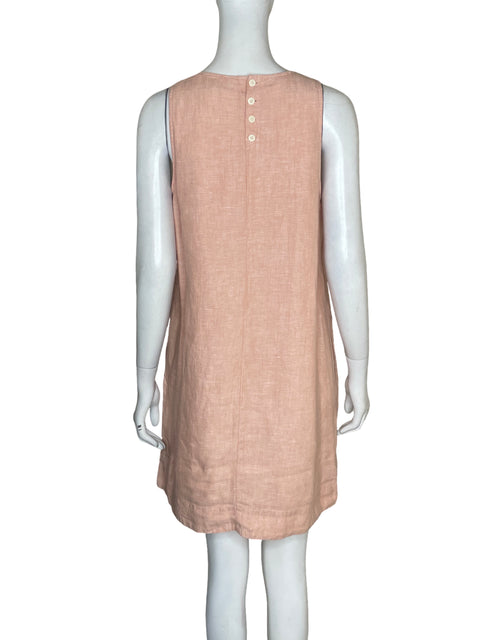 Vestido J.crew de Lino Midi Naranja - Talla S