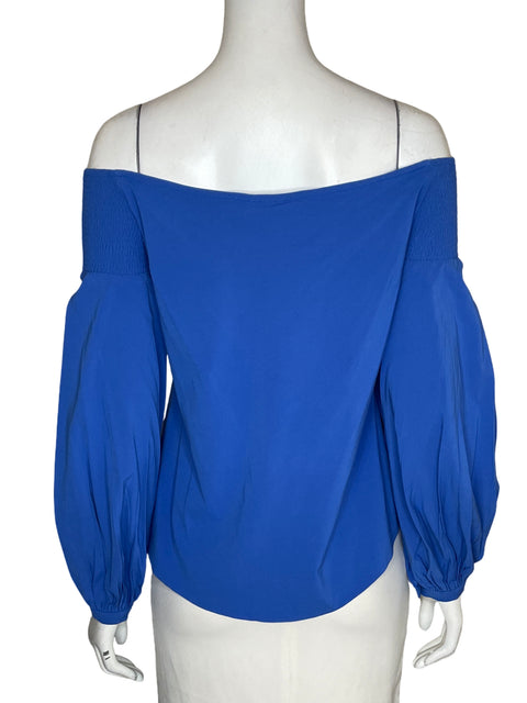 Blusa Rachel Roy Off-the-shoulder Azul - Talla 8