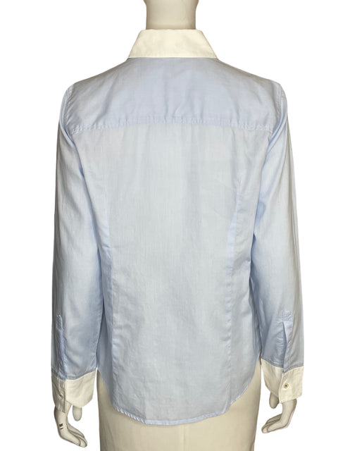 Camisa Carolina Herrera de Algodón Manga larga Azul - Talla 8