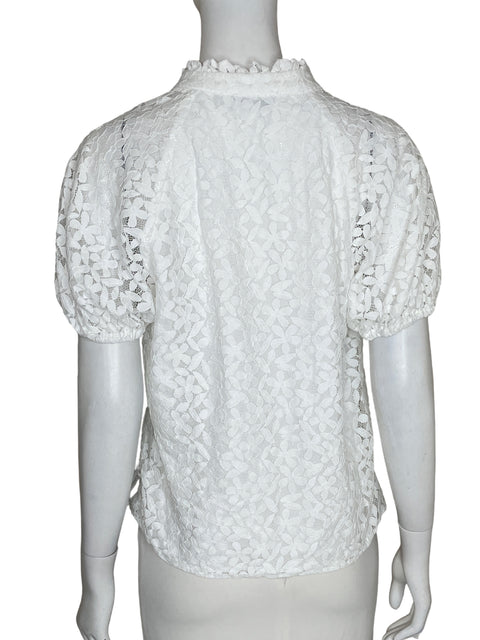 Blusa Cece Encaje Floral Blanco - Talla S