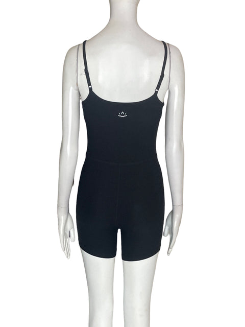 Romper Beyond Yoga Tiras Ajustado Negro - Talla XS