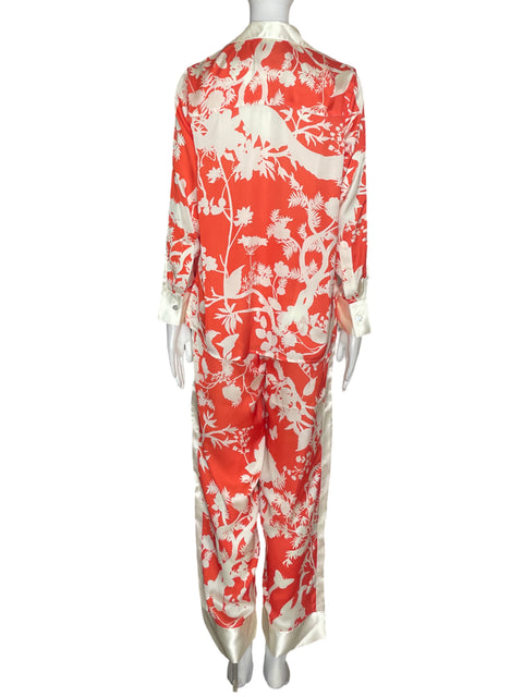 Conjunto Lu.lo Estampado Pantalón/blusa Naranja - Talla S