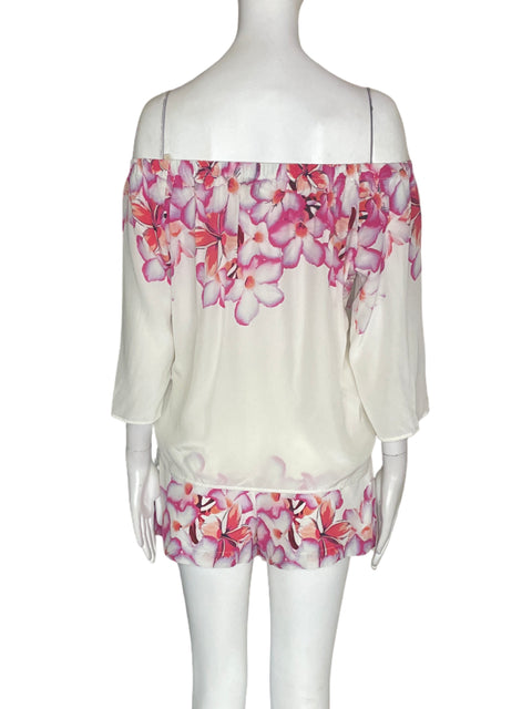 Conjunto Amanda Uprichard Outshoulder Short/blusa Rosado - Talla S