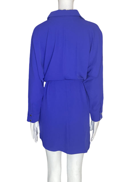 Vestido Amanda Uprichard Fajon Suelto Azul - Talla S