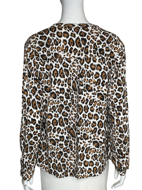 Blusa Casual de Viscosa Estampado Floral Marrón - Talla XL