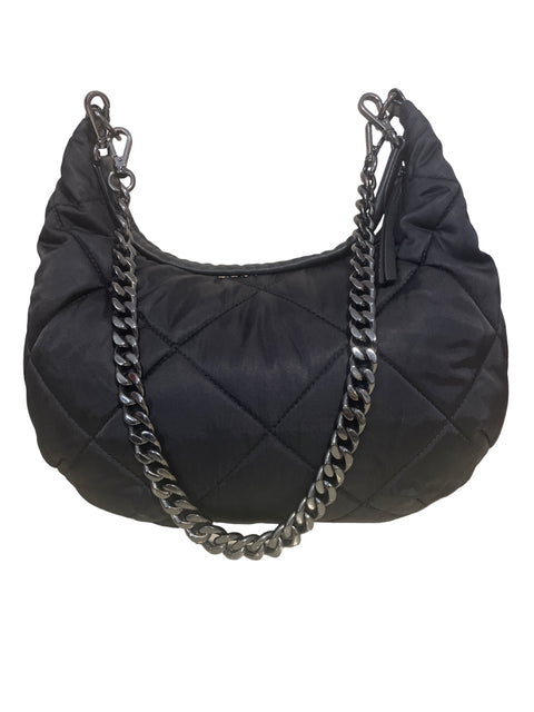 Cartera Mz Wallace Acolchada Doble asa Negro - Talla U