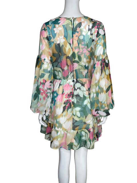 Vestido Via Vai Estampado Floral Verde - Talla L